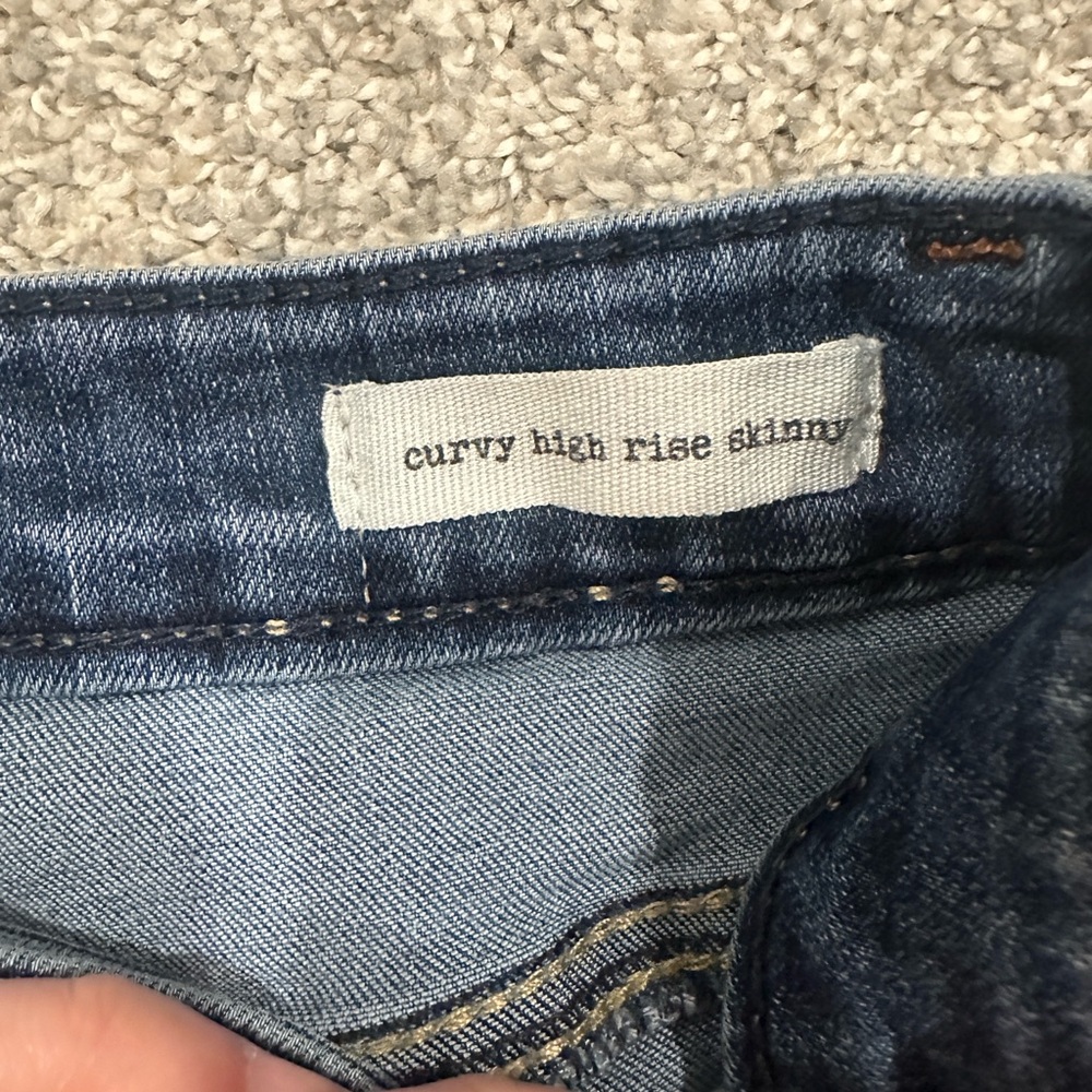 Jessica Simpson Curvy High Rise Skinny Jeans | Women's Size 29 | Blue Denim - Picture 4 of 8